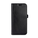 iPhone 17 Buffalo 2-in-1 Genuine Leather Flip Case - Black