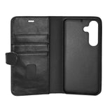 Samsung Galaxy S26 Buffalo 2-in-1 Genuine Leather Flip Case - MagSafe Compatible - Black