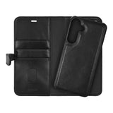 Samsung Galaxy S26+ (Plus) Buffalo 2-in-1 Genuine Leather Flip Case - MagSafe Compatible - Black