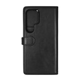 Samsung Galaxy S26 Ultra Buffalo 2-in-1 Genuine Leather Flip Case - MagSafe Compatible - Black