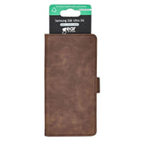 Samsung Galaxy S26 Ultra GEAR Faux Leather Flip Case - MagSafe Compatible - Brown