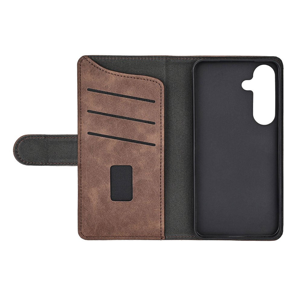 Samsung Galaxy S26 GEAR Faux Leather Flip Case - MagSafe Compatible - Brown
