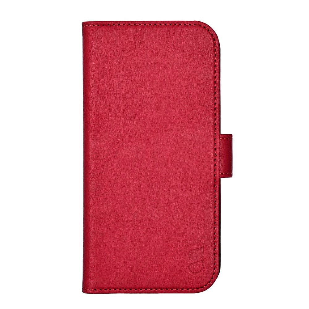 iPhone 17 GEAR Faux Leather Flip Case - MagSafe Compatible - Red