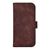 iPhone 17 GEAR Faux Leather Flip Case - MagSafe Compatible - Brown