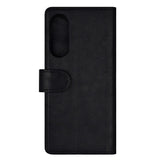 Samsung Galaxy S25 Edge GEAR Faux Leather Flip Case - MagSafe Compatible - Black