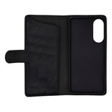 Samsung Galaxy S25 Edge GEAR Faux Leather Flip Case - MagSafe Compatible - Black