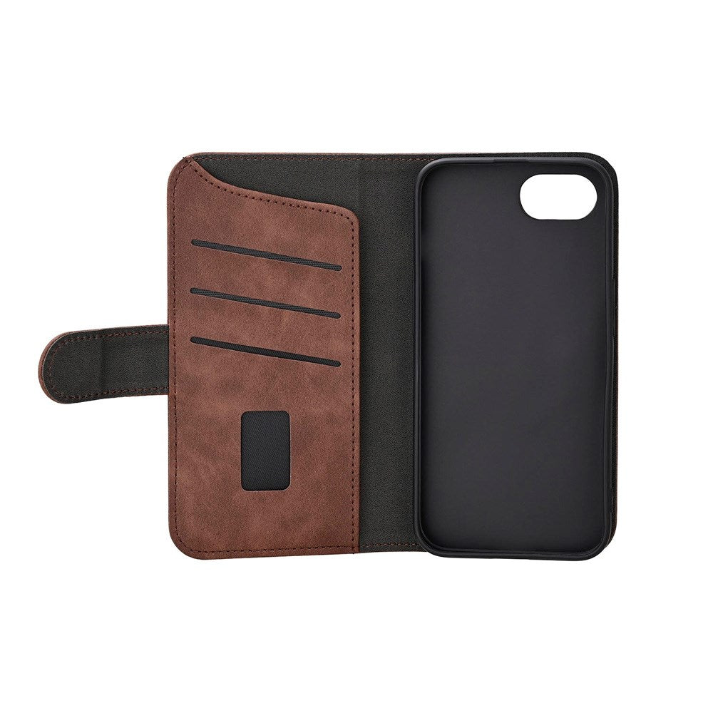 iPhone 16e GEAR Faux Leather Flip Case - MagSafe Compatible - Brown