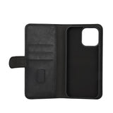 iPhone 16 Pro Max GEAR Leather Case 2-in-1 m. Wallet 3 Cards - MagSafe Compatible - Black