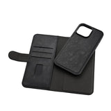 iPhone 16 Pro Max GEAR Leather Case 2-in-1 m. Wallet 3 Cards - MagSafe Compatible - Black