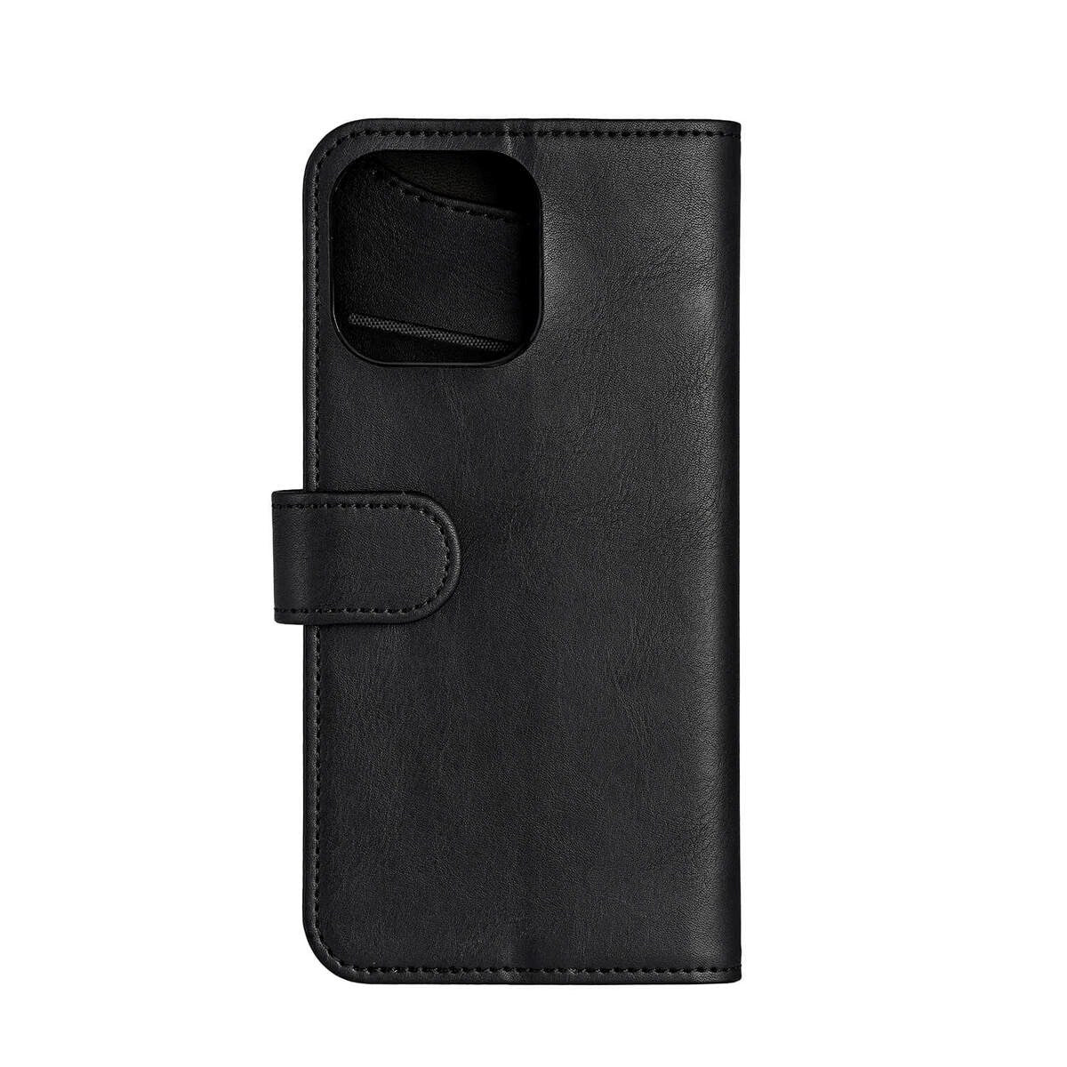 iPhone 16 Pro Max GEAR Wallet - Leather Case w. Wallet for 3 Cards - MagSafe Compatible - Black