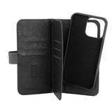 iPhone 15 Pro Max GEAR Leather Case 2-in-1 w. Wallet 7 Cards - Black