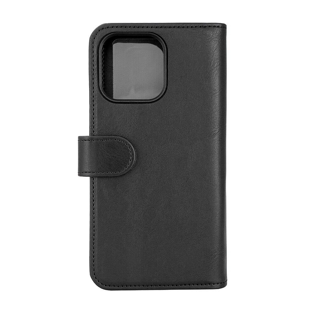 iPhone 15 Pro Max GEAR Leather Case 2-in-1 w. Wallet 7 Cards - Black