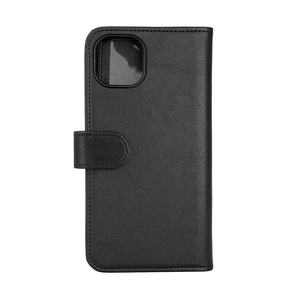 iPhone 15 Plus GEAR Leather Case 2-in-1 w. Wallet 7 Cards - Black