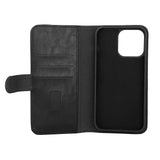 iPhone 15 Pro Max GEAR Leather Case 2-in-1 m. Wallet 3 Cards - Black