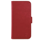 GEAR iPhone 15 Pro Max Leather Wallet Case - MagSafe Compatible - Red