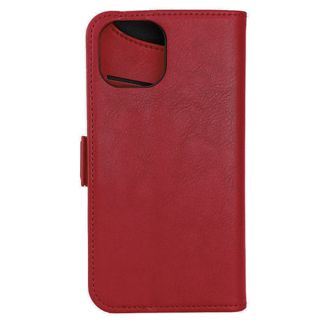 GEAR iPhone 15 Plus Leather Wallet Case - MagSafe Compatible - Red