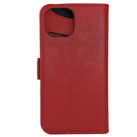 GEAR iPhone 15 Leather Wallet Case - MagSafe Compatible - Red