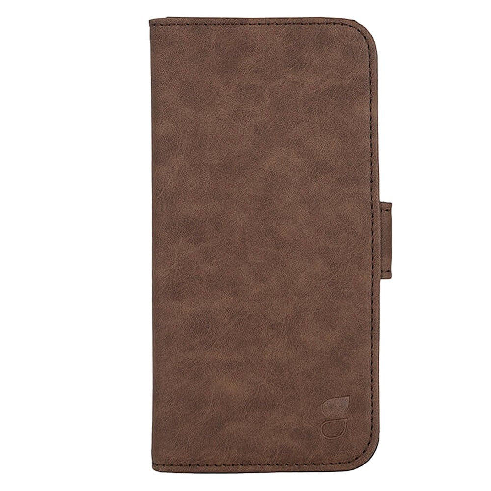 GEAR iPhone 15 Pro Leather Wallet Case - MagSafe Compatible - Brown