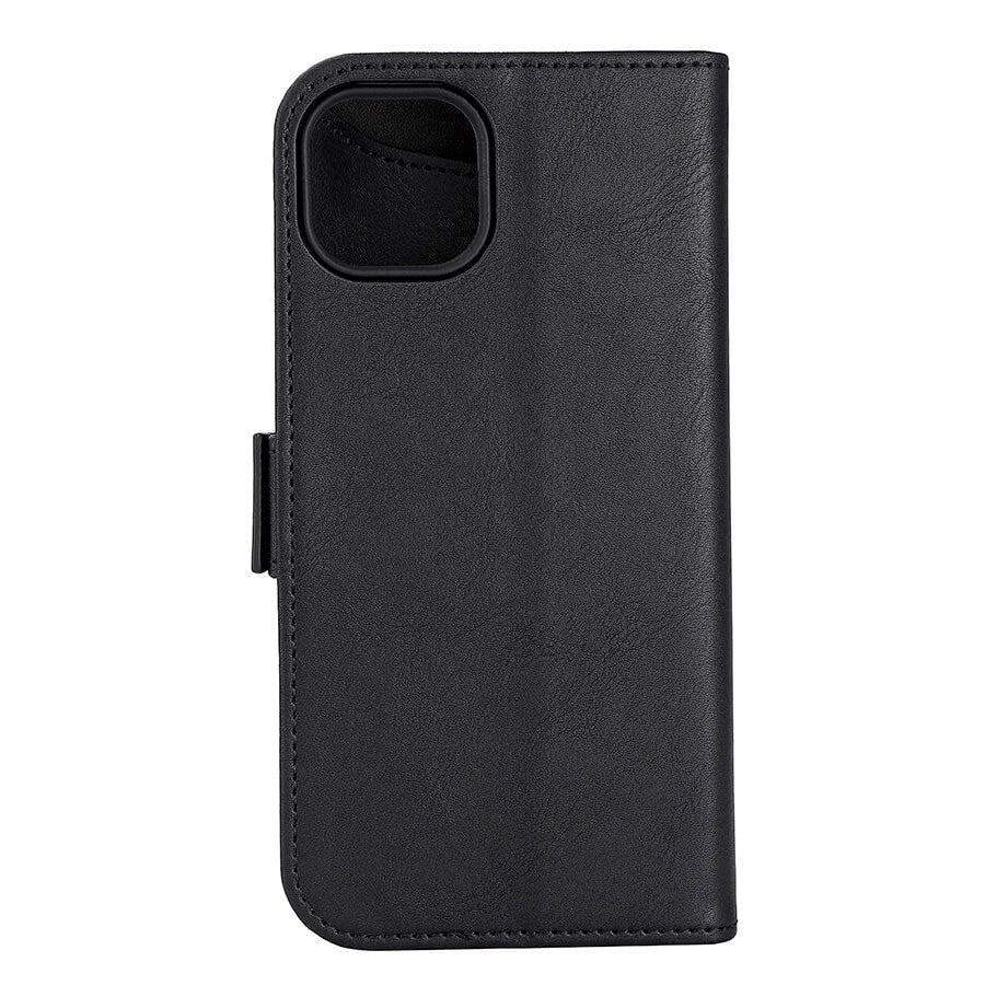 GEAR iPhone 15 Plus Leather Wallet Case - MagSafe Compatible - Black