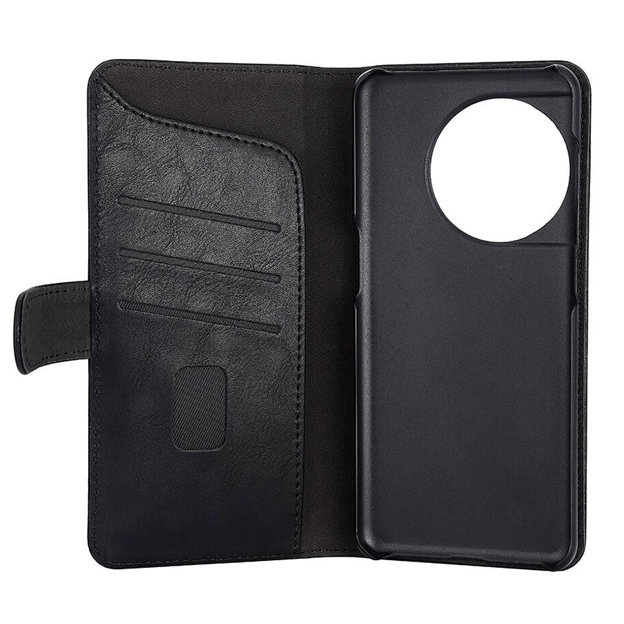 GEAR OnePlus 11 Leather Wallet Case - Black