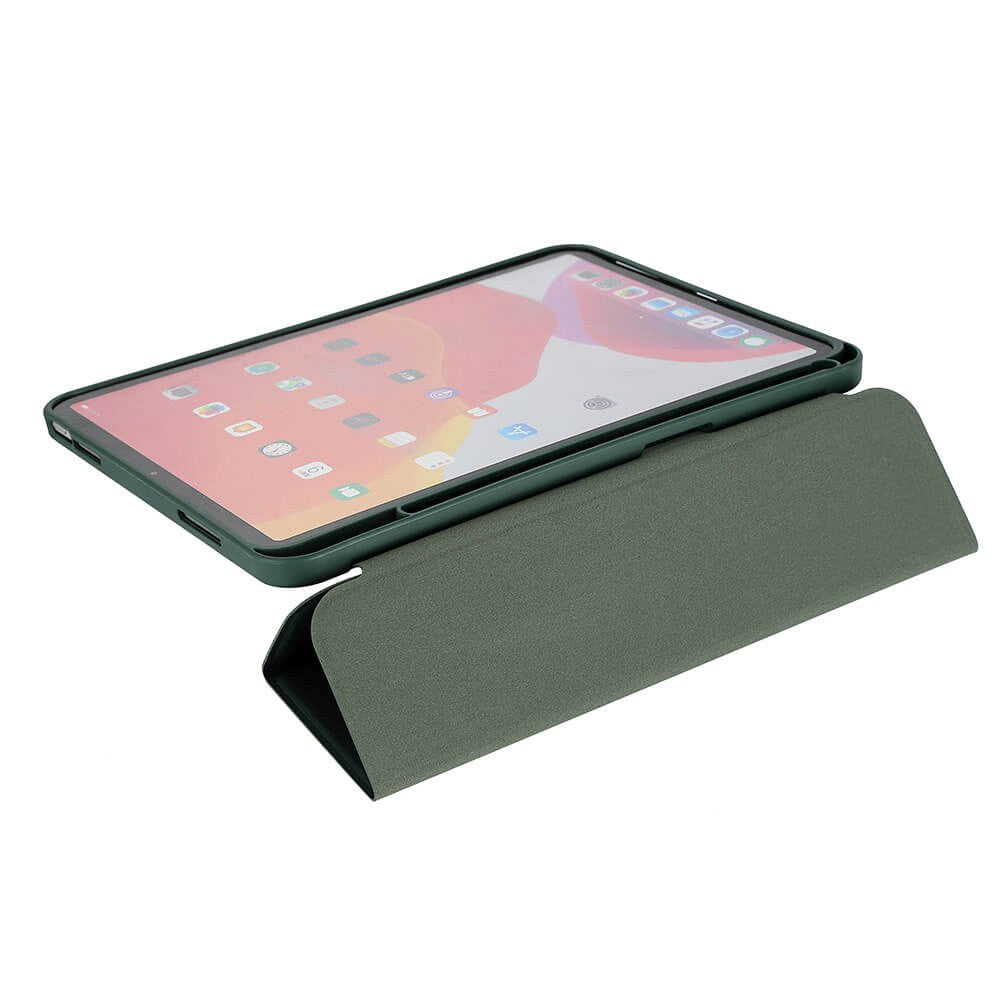 iPad 10.9" (2022) GEAR Pencilpocket Leather Flip Case - Green