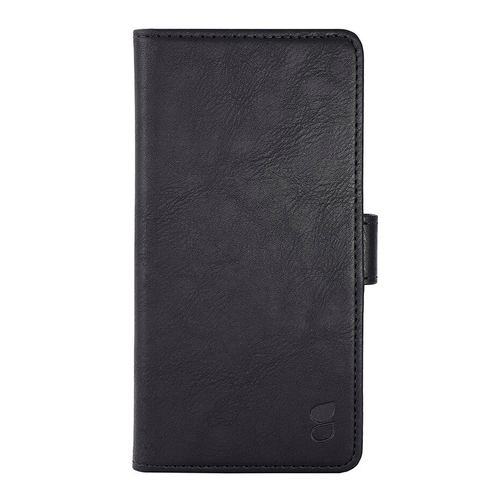 Google Pixel 7 GEAR Wallet - Leather Flip Case with Wallet for 3 Cards - Black