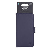 iPhone 14 Pro GEAR Wallet - Leather Flip Cover with Wallet for 3 Cards - Blue