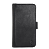 iPhone 14 Pro GEAR Wallet - Leather Flip Cover with Wallet for 3 Cards - Black