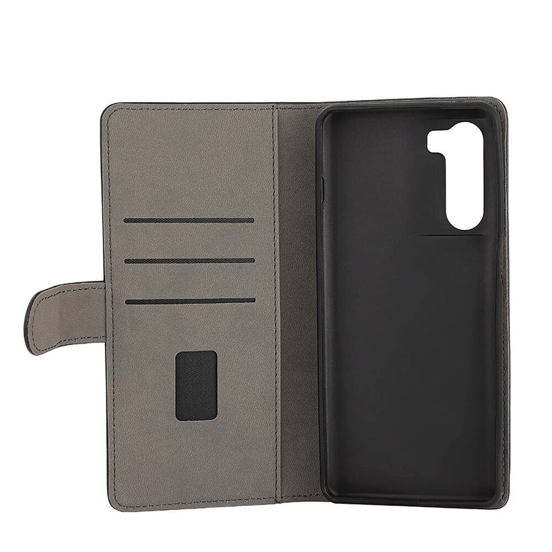 Motorola Moto G200 5G Gear Wallet - Leather Wallet Case - Black