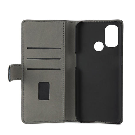 GEAR OnePlus North N100 Leather Wallet Case -Black