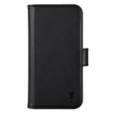 iPhone 12 / 12 Pro GEAR Wallet - Leather Flip 2-in-1 Case with Wallet 3 Cards - Black