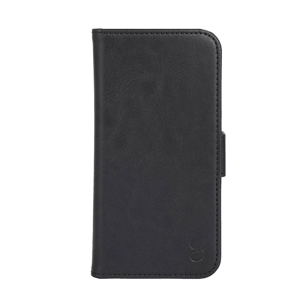 iPhone 12 / 12 Pro GEAR Leather Wallet Case - Black