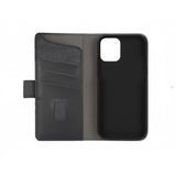 iPhone 12 / 12 Pro GEAR Leather Wallet Case - Black