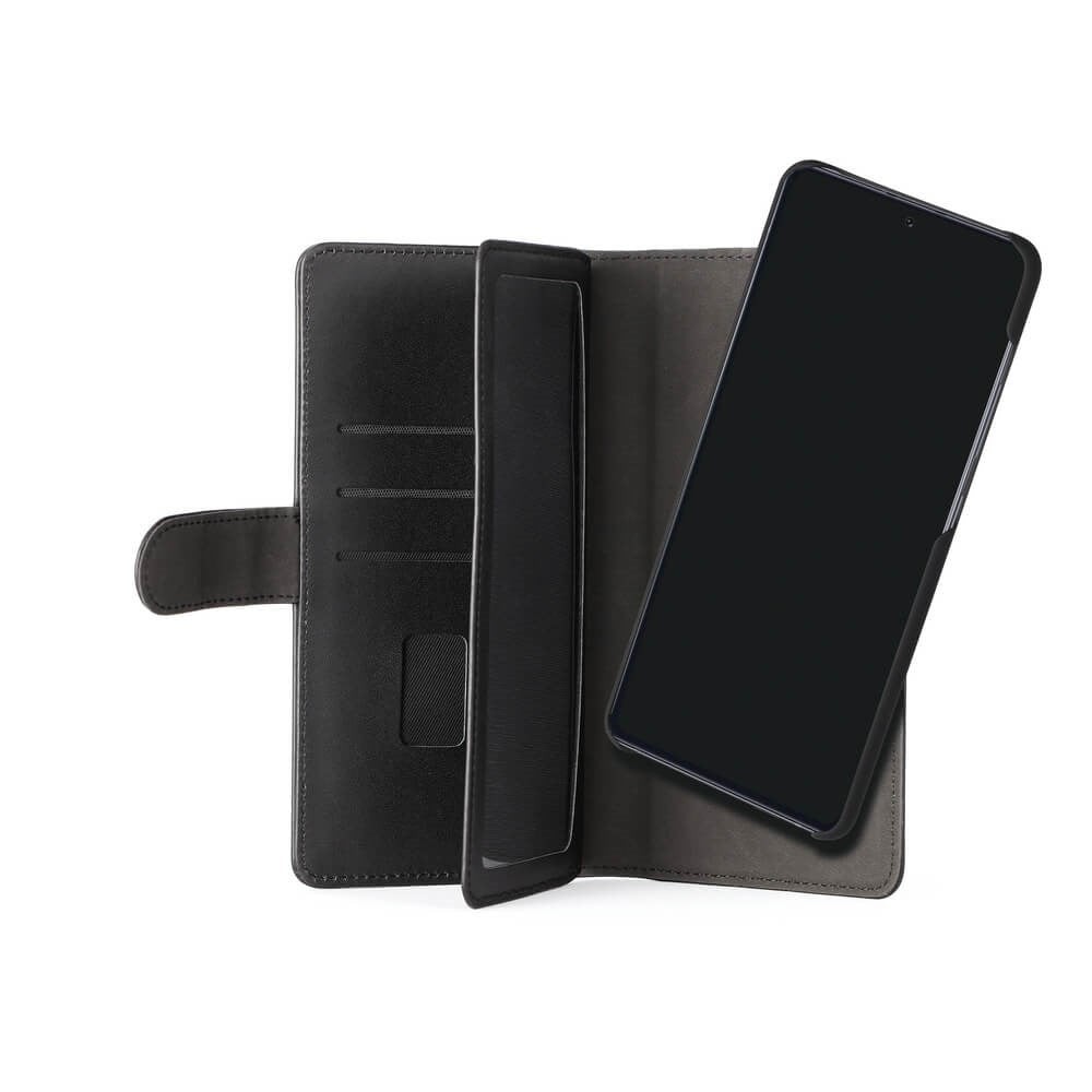 Samsung Galaxy S22+ (Plus) GEAR Wallet 2in1 Magnet Case w. 7 Card Pockets - Black