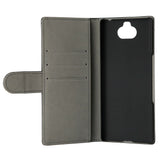 Sony Xperia 10 Gear Wallet - Leather Wallet Case - Black