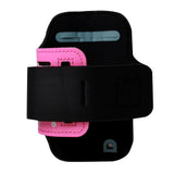 GEAR Universal Running Armband with Adjustable Velcro Strap & Reflective Edge (Max. Phone: 140 x 70mm) - Pink