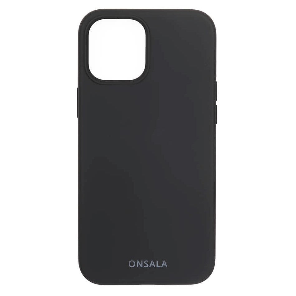 iPhone 12 / 12 Pro Onsala Collection Liquid Silicone Case - Black