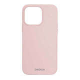 iPhone 13 Pro Onsala Collection Liquid Silicone Case - Sand Pink