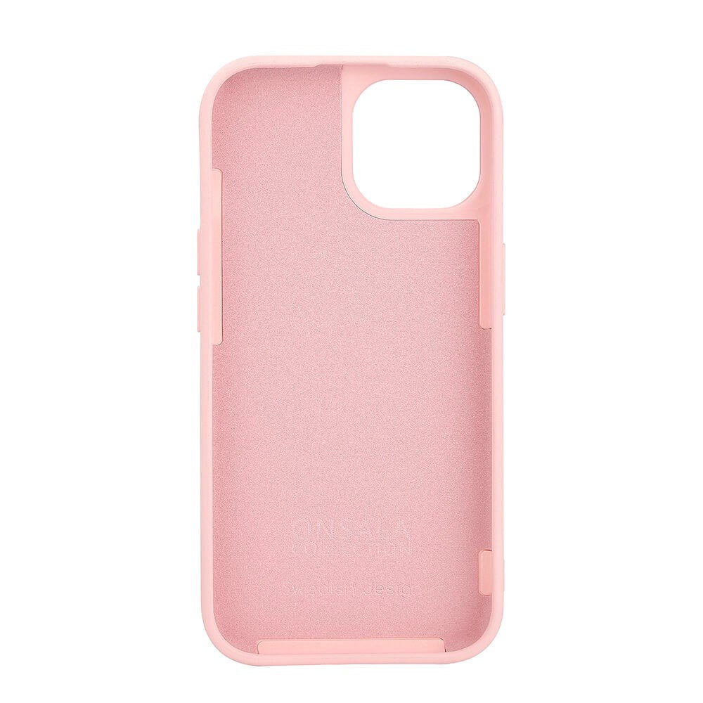 iPhone 15 GEAR Onsala Silicone Case - MagSafe Compatible - Chalk Pink