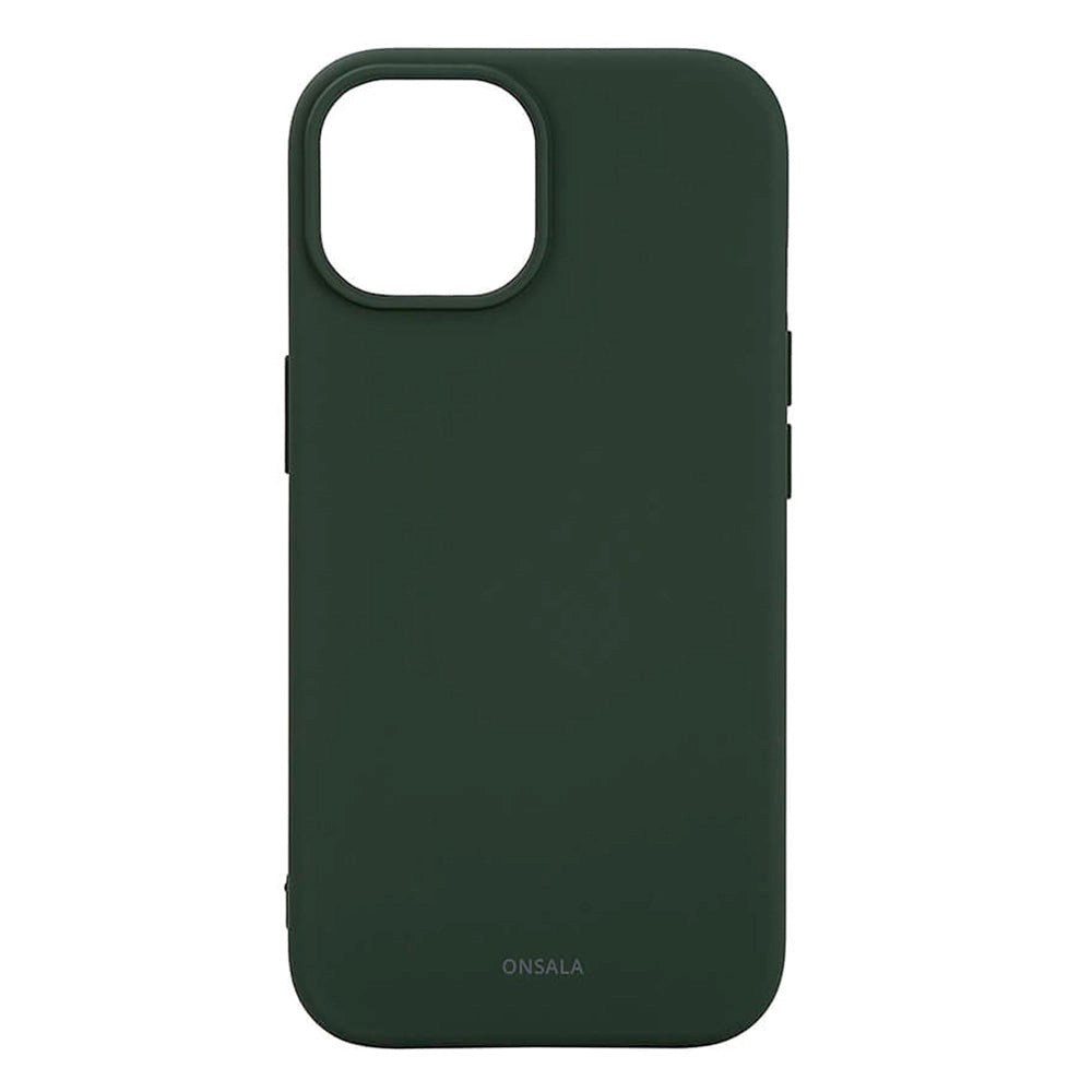 iPhone 15 Onsala Silicone Case - MagSafe Compatible - Olive Green
