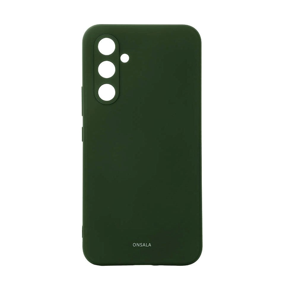 GEAR Onsala Samsung Galaxy A55 (5G) Silicone Touch Case - Olive Green