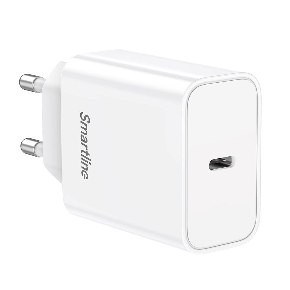 Smartline PD (Power Delivery) 30W Wall Charger w. USB-C - White