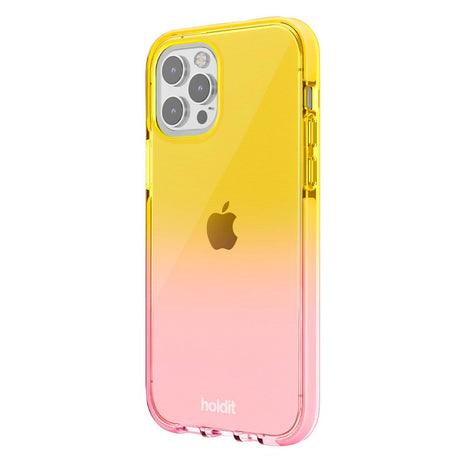 Holdit iPhone 12 / 12 Pro Seethru Case - Gradient Bright Pink/Orange Juice