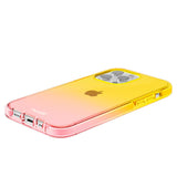 Holdit iPhone 14 Pro Seethru Case - Gradient Bright Pink/Orange Juice