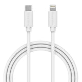 Smartline (3A/15W) USB-C to Lightning Cable 3 m. - White