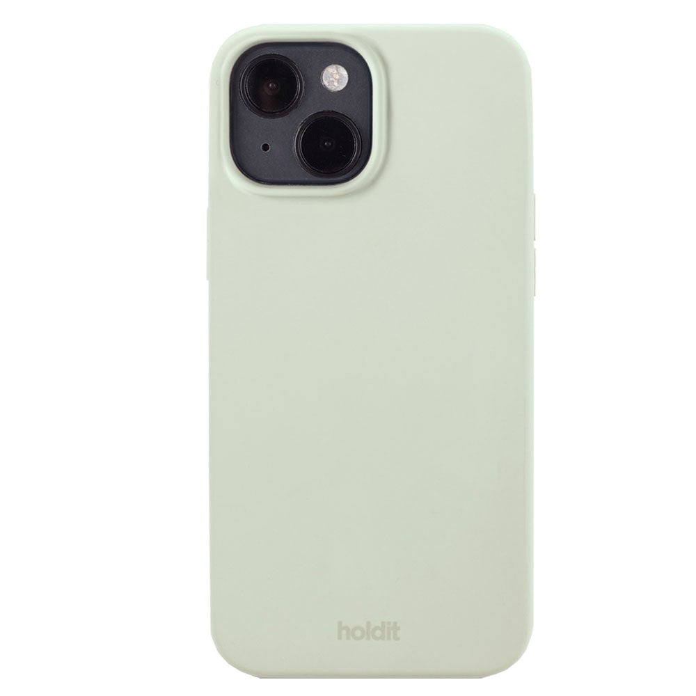 Holdit iPhone 14 / 13 Soft Touch Silikone Case - White Moss