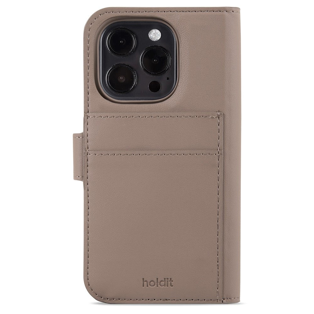 Holdit iPhone 15 Pro Wallet Case Magnet Plus - Flip Case - Mocha Brown