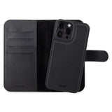 Holdit iPhone 15 Pro Wallet Case Magnet Plus - Flip Case - Black