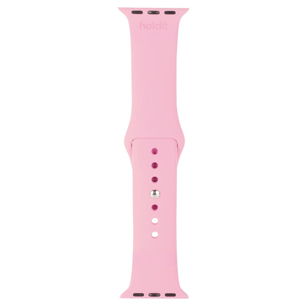 Apple Watch (38/40/SE/41/42mm) Holdit Silicone Watch Strap - Pink