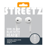 Streetz Wireless Bluetooth Sport In-Ear Headset - White